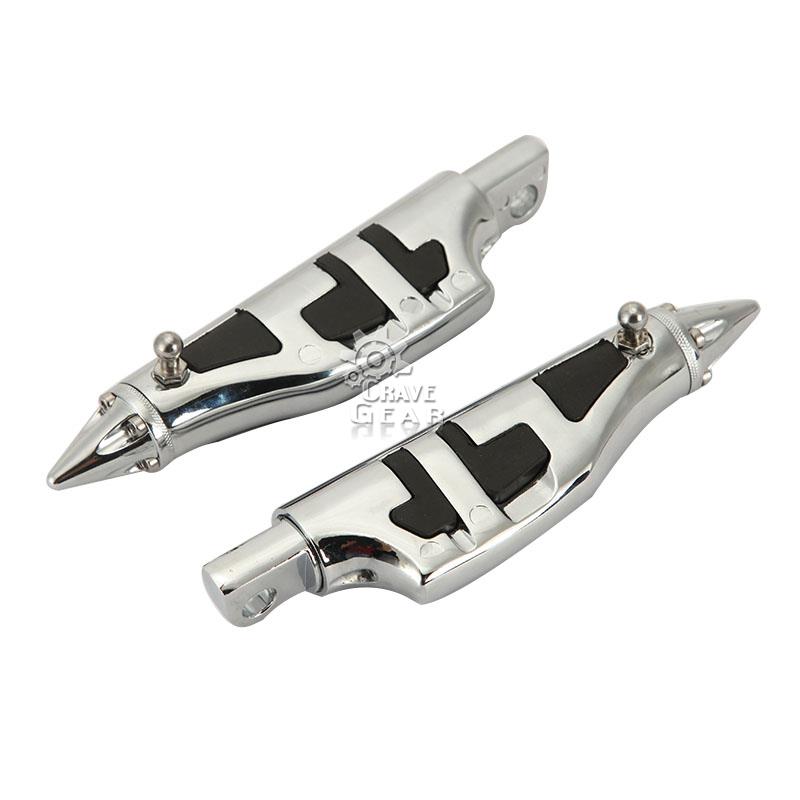 Chrome Male Mount Foot pegs For Harley Davidson Dyna Wide Glide FXDWG