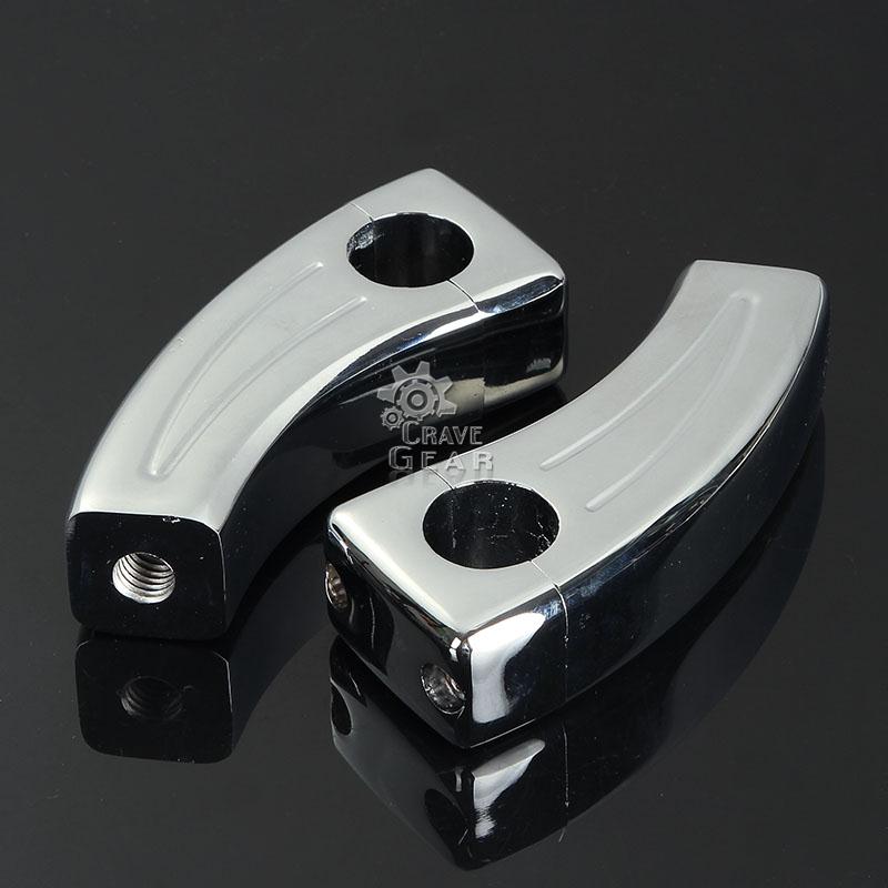 Chrome Handlebar Risers For Honda Shadow Spirit Aero VT750 Valkyrie