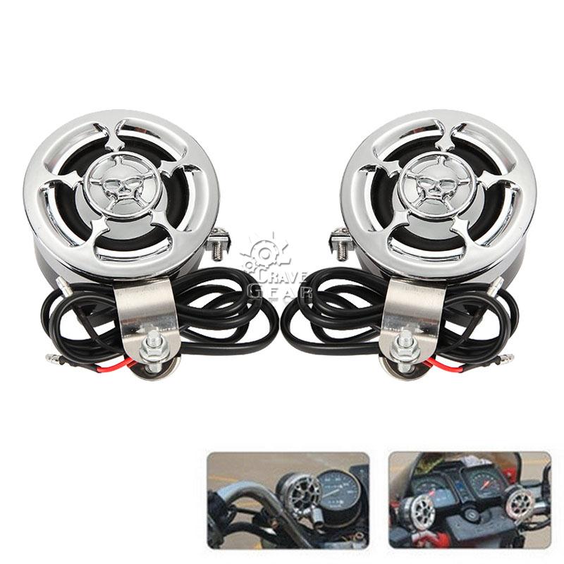 Handlebar Mount Speakers For Harley Davidson Softail Standard FXST Road