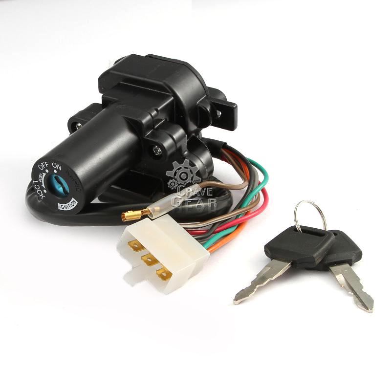 Ignition Switch Lock Key Set Fit Kawasaki Ninja ZZR600 ZX6R 2000 2001
