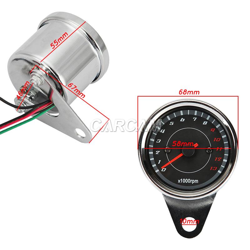 Motorcycle Tachometer Gauge For Honda Shadow VT750 1100 VTX 1300 1800