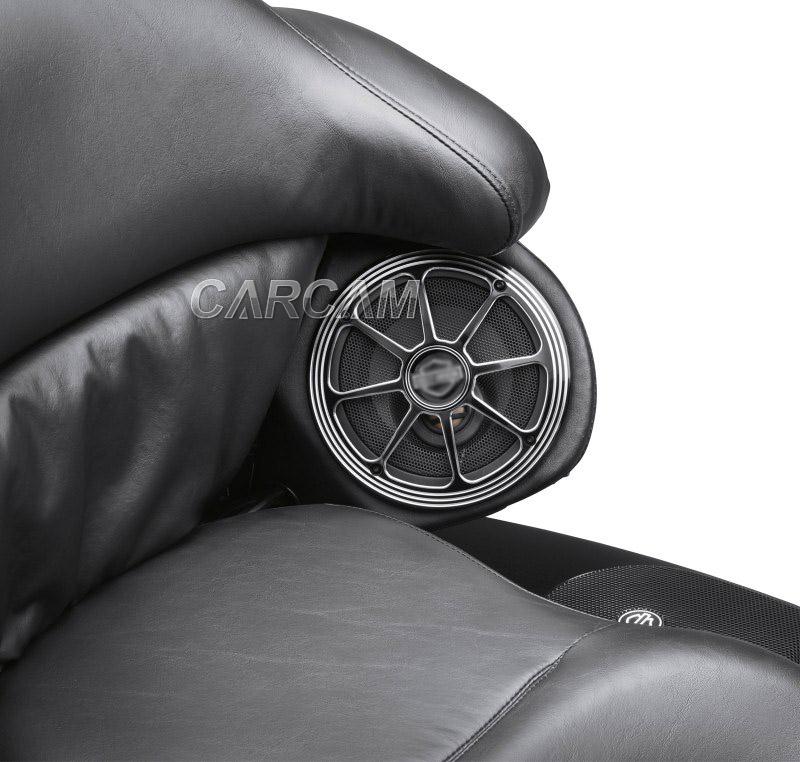 2x 7" Motorcycle 3D Rear Speaker Grill Covers For Harley HD Street