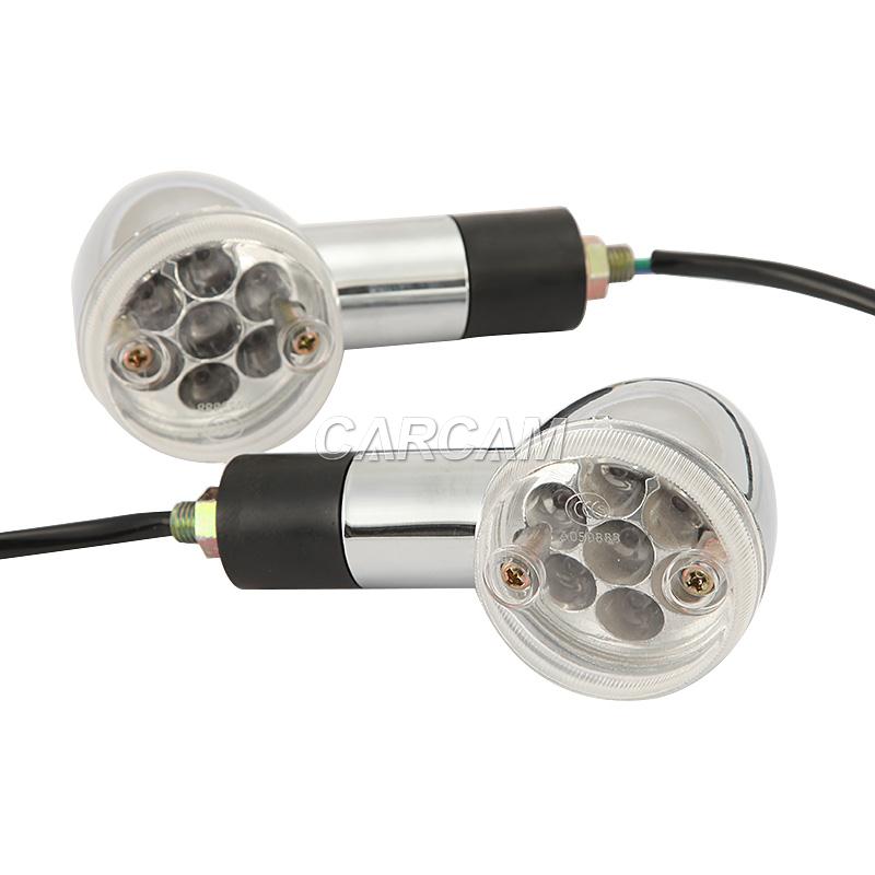 Chrome LED Bullet Turn Signals For Yamaha Stratoliner Midnight Deluxe