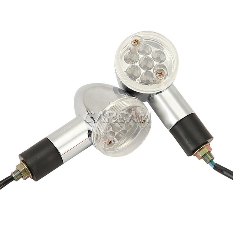 Chrome LED Bullet Turn Signals For Yamaha Stratoliner Midnight Deluxe