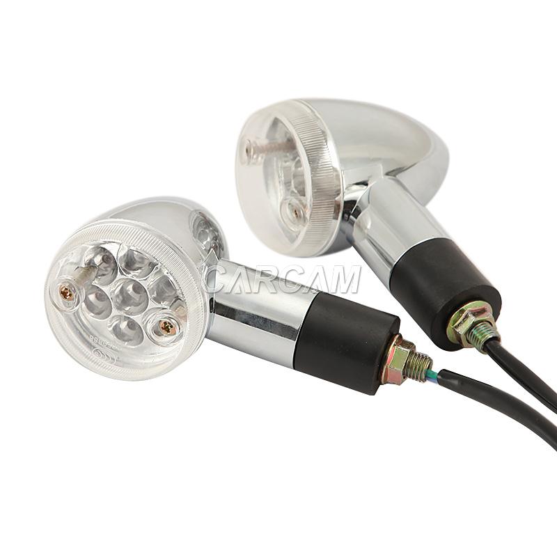 Chrome LED Bullet Turn Signals For Yamaha Stratoliner Midnight Deluxe