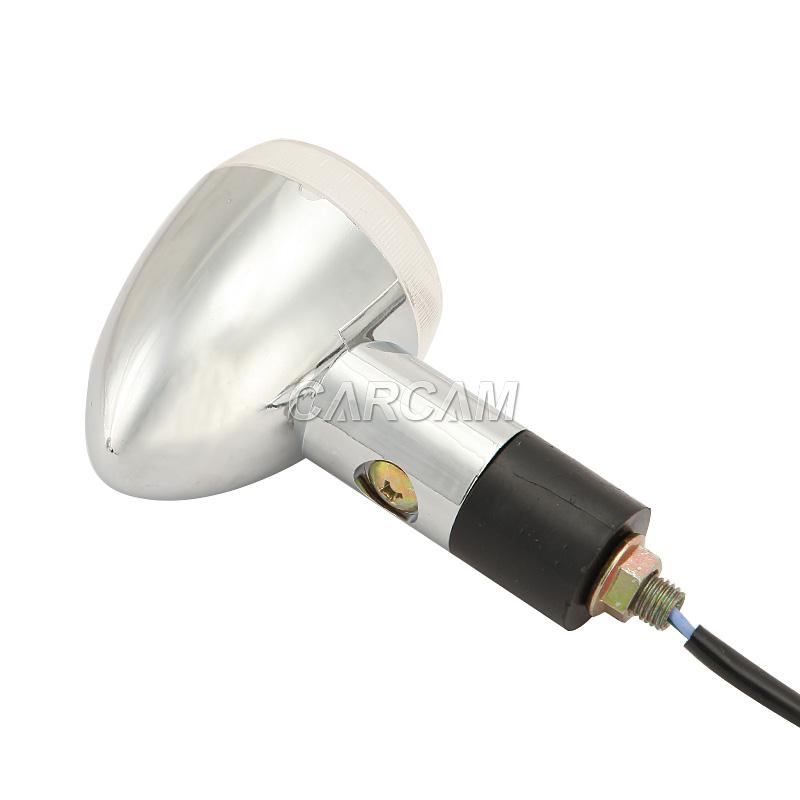 Chrome LED Bullet Turn Signals For Yamaha Stratoliner Midnight Deluxe