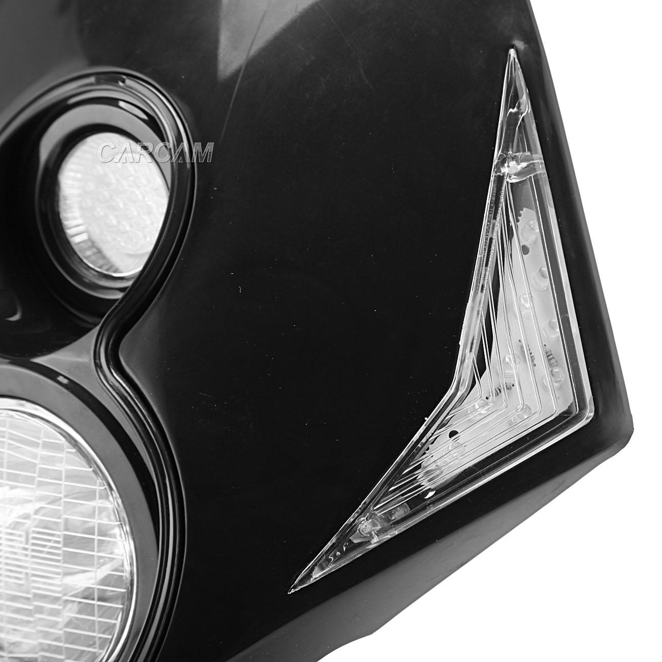 Black LED Headlight Fairing Kit For Yamaha TT TTR WR YZ 125 225 200 230