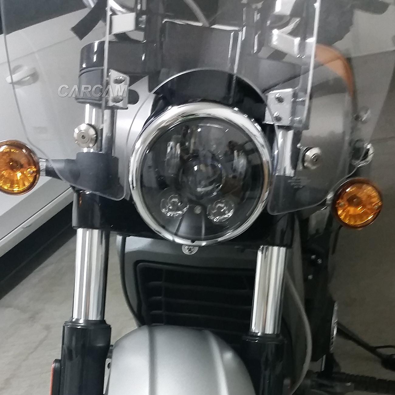 5.75" 45W Daymaker LED Headlight Black For Harley Dyna Softail Vrod