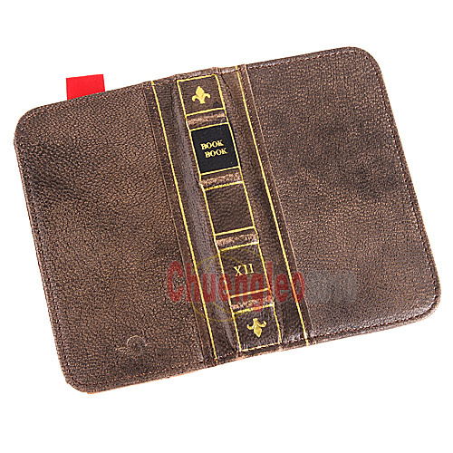  BookBook Wallet Genuine Sheepskin Leather Case for iPhone 4 4S  