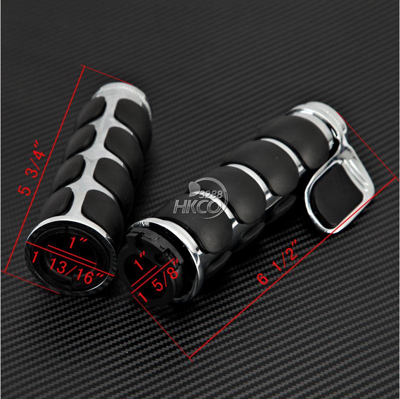 1" Chrome Throttle Hand Grips For Yamaha Virago XV 250 500 535 700 750
