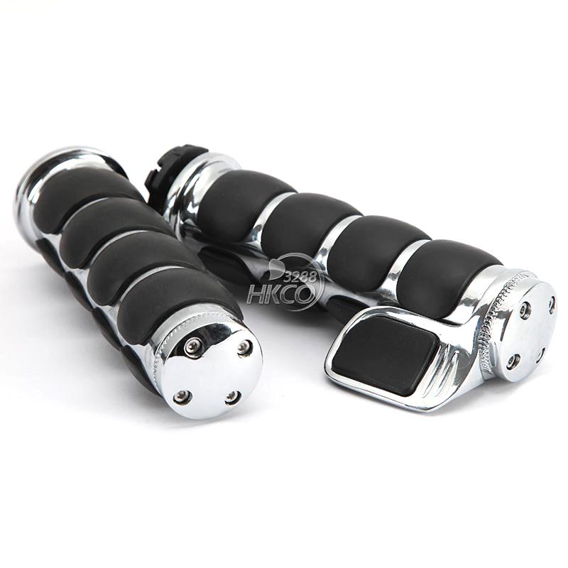 1" Chrome Throttle Hand Grips For Yamaha Virago XV 250 500 535 700 750