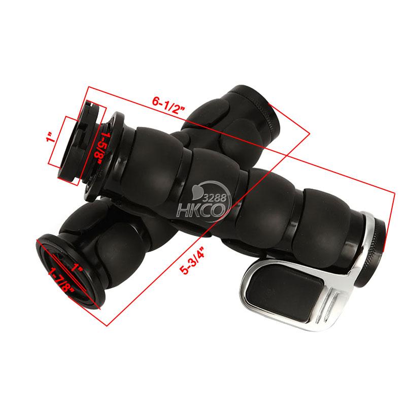 1" Throttle Rubber Hand Grips F Yamaha Virago XV 250 500 535 700 750