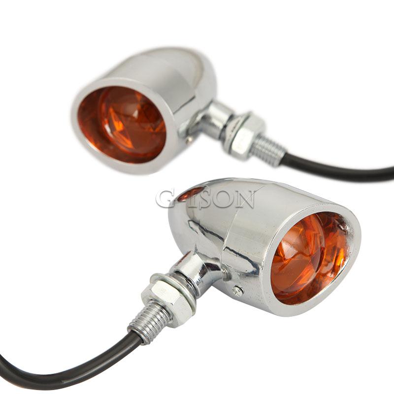 Chrome Bullet Turn Signals Lights For Harley Softail Standard FXST Custom FXSTC eBay