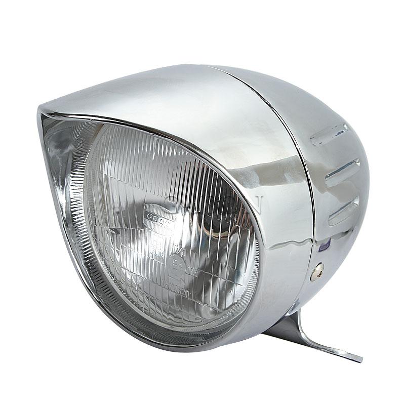 Chrome Motorcycle Headlight For Kawasaki VN Vulcan Classic MeanStreak