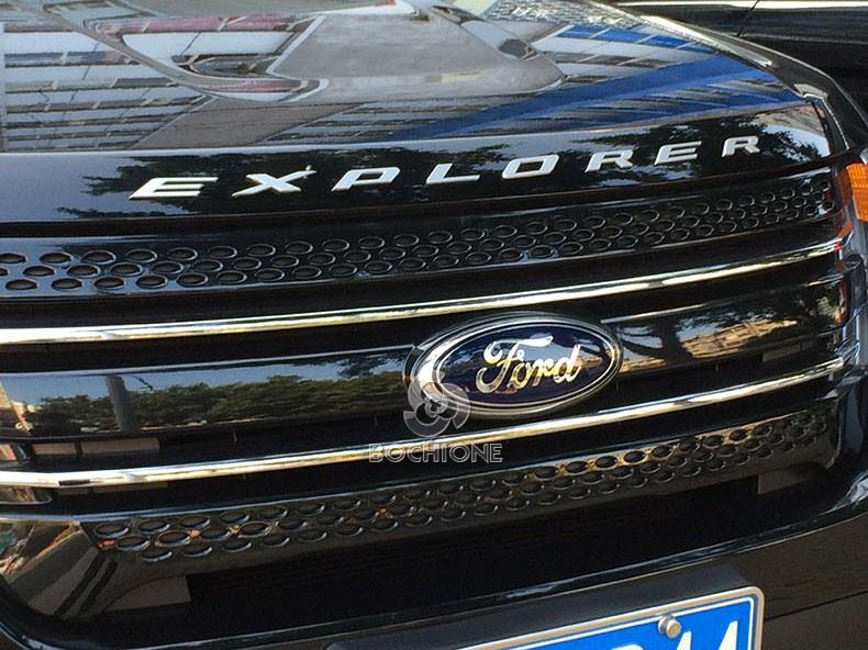 DB5Z.5842528AChrome 3D Hood Emblem Letters Decals Fit 20112015 Ford