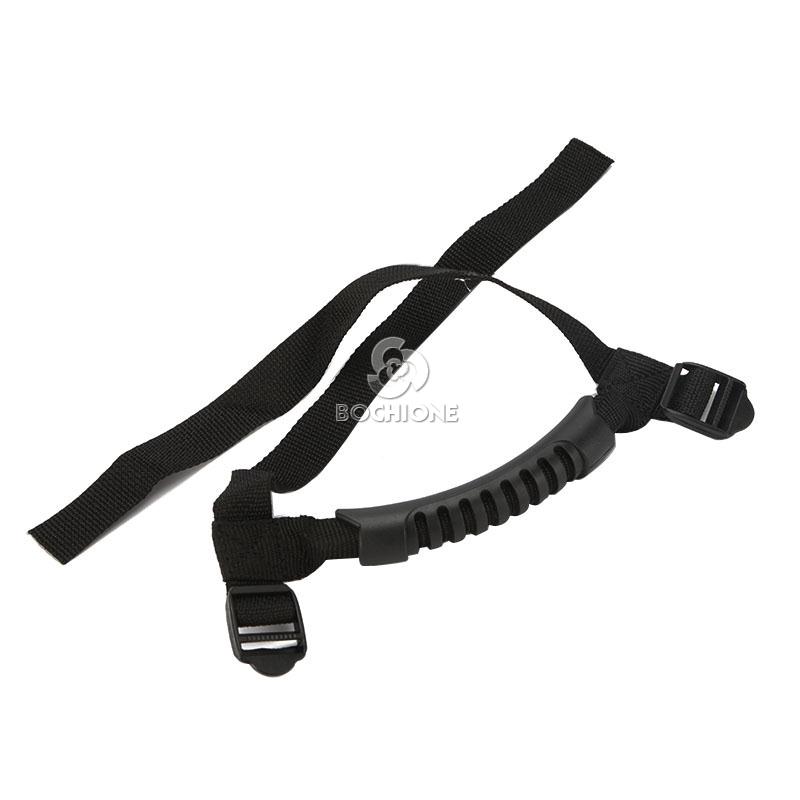 Velcro Soft Top Tiedown Straps+Roll Bar Grab Handles For 0715 Jeep