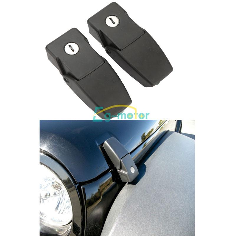 2015 For 200715 Jeep Wrangler JK Locking Hood Lock Latches Rubicon