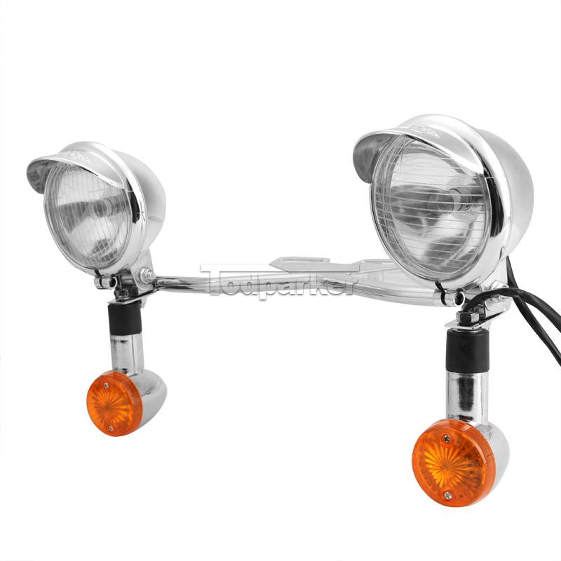 Driving Turn Signal Spot Light Bar For Honda Shadow ACE Aero VT 750