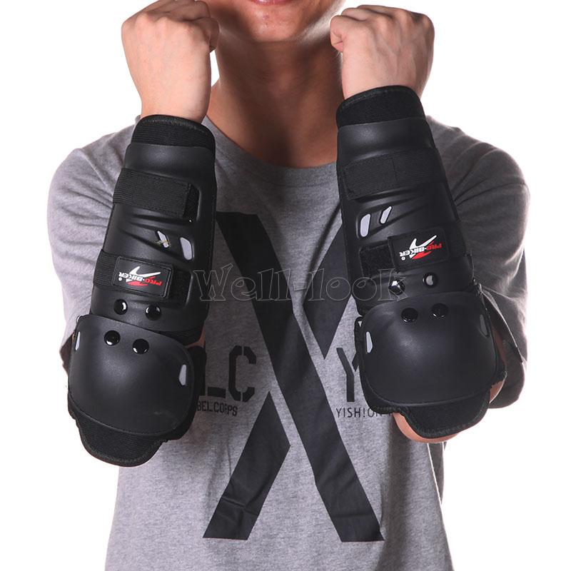 Racing Knee Elbow Forearm Guards Protector Pads Set Racing Pro Biker