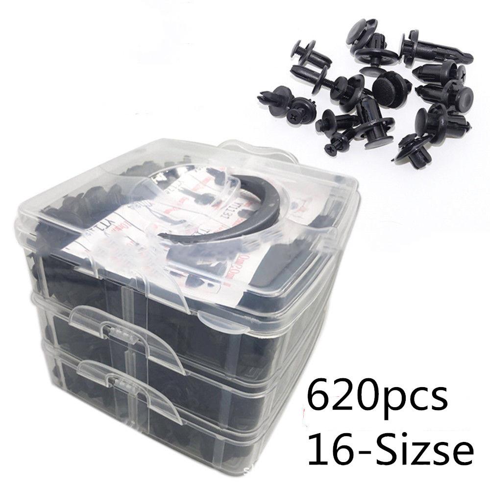 620Pcs Universal Car Trim Clips Side Skirt Bumper Door Install Push Fastener