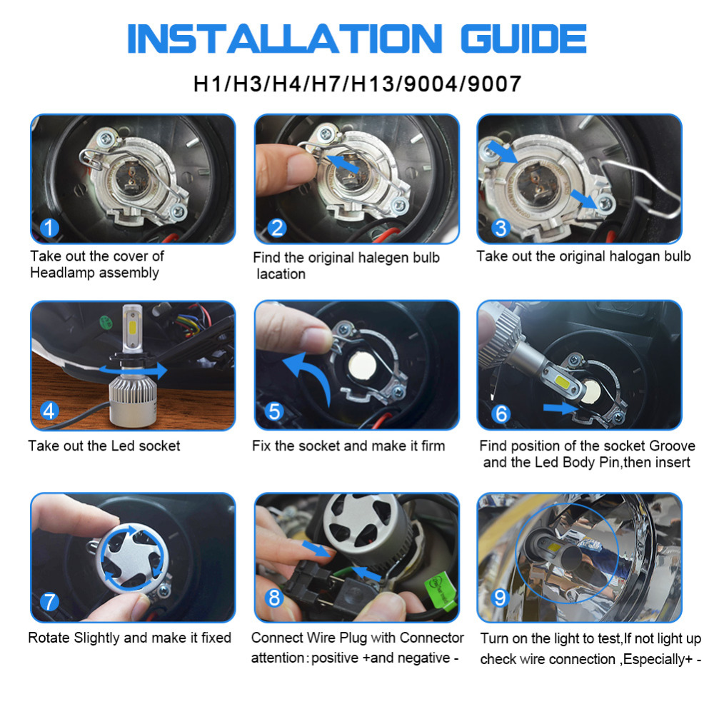 лампы лед h7 headlight bulb