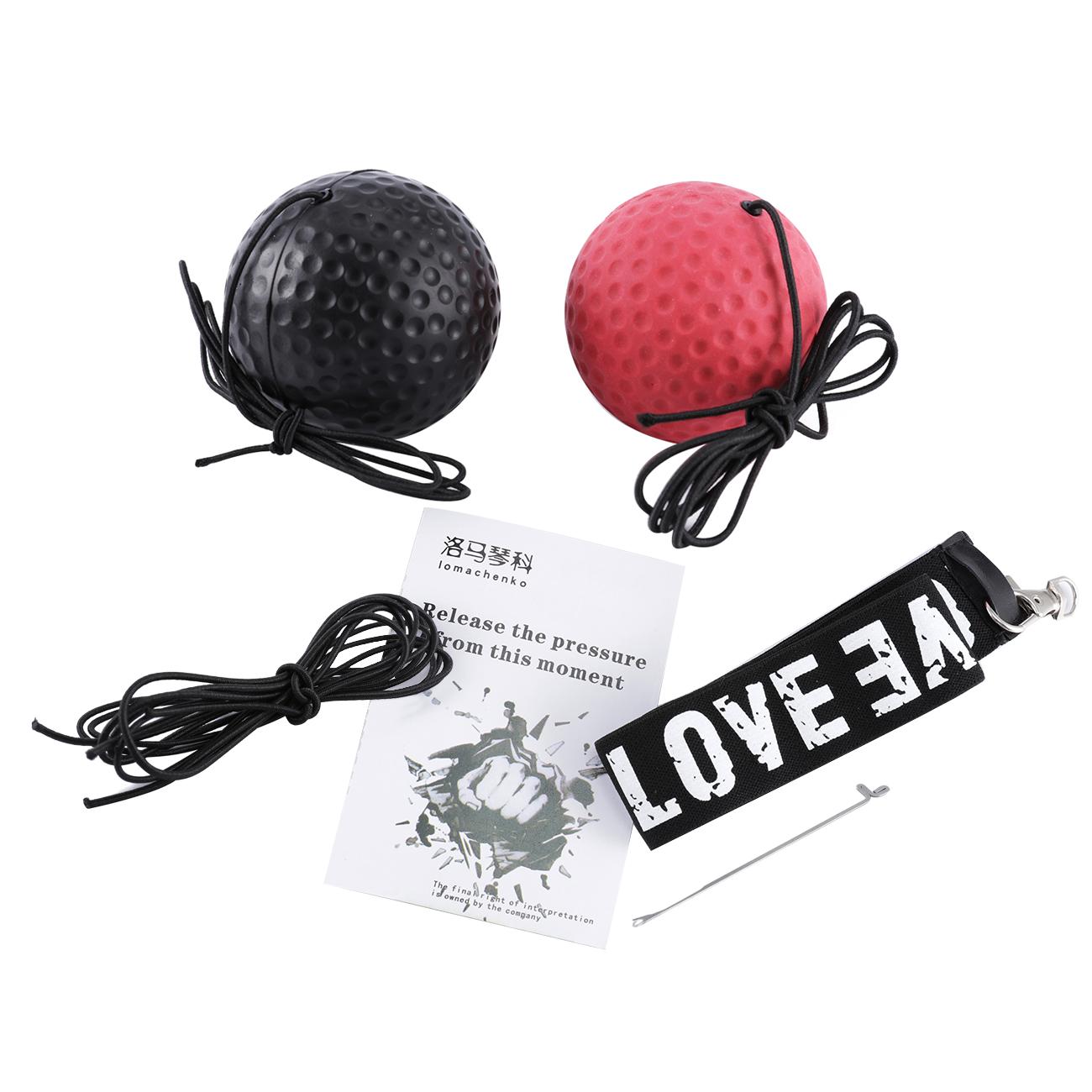 Fight Ball Reflex Boxing Trainer Training Boxer Speed Punch Head Cap String G0Z7