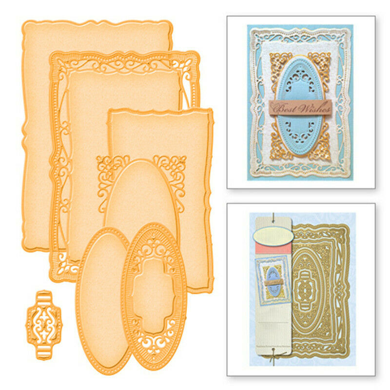 7pcs//set Lace Frame Metal Cutting Dies Scrapbook Embossing Card Making DIY Craft