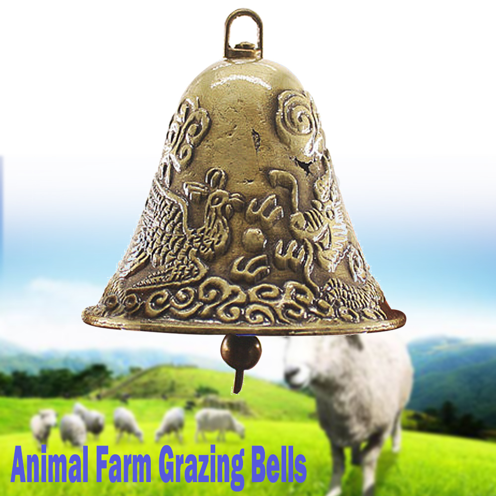 Alloy Bells Grazing Farm Animals Cattle Sheep Dog Cat Cow Horse Bells 60x65mm