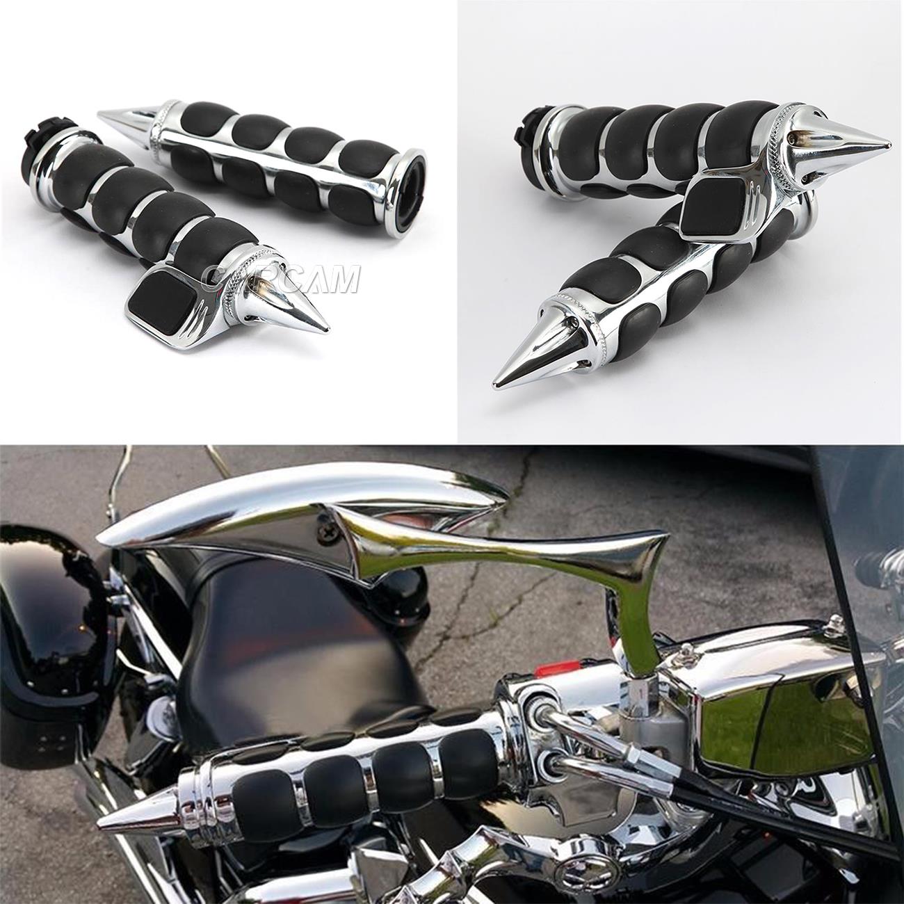1/" Handlebar Hand Grips For Honda VTX 1300 1800 C R S RETRO VT750 VT1100 VT700