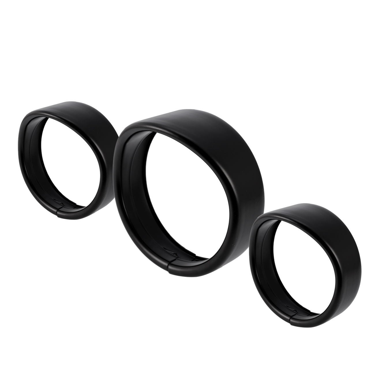 Details About Motorcycle 7 Headlamp 4 5 Passing Lamp Trim Ring Visor For Harley Davidson