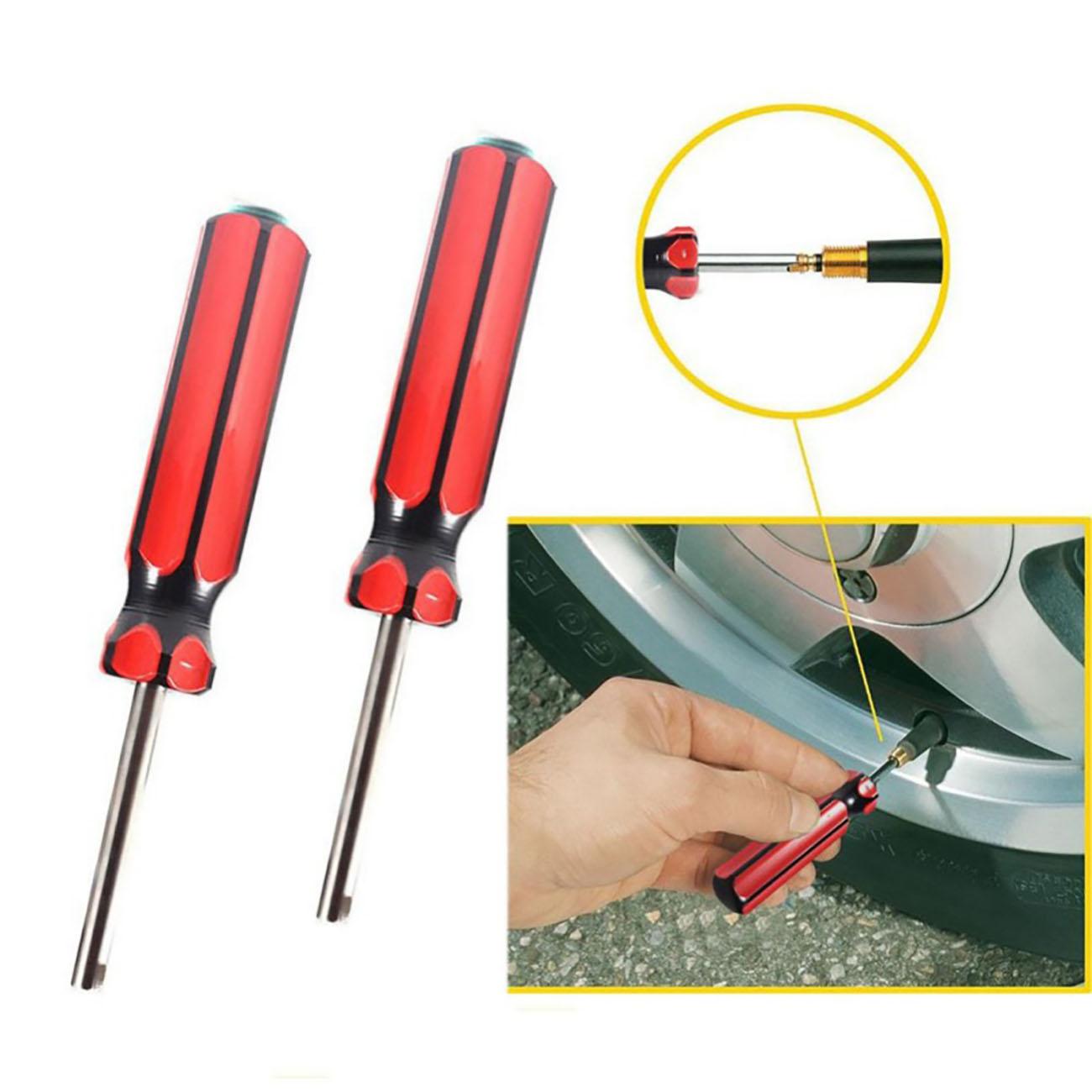 Fltaheroo 5X Car Screwdriver Valve Stem Core Remover Tire Tube Installer Repair Tool