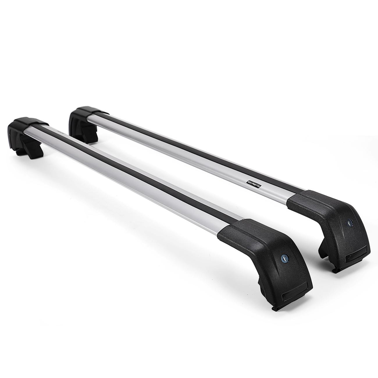 Lockable Cross Bar for KIA Sorento 2015-2017 Roof Rack Rail Silver Aluminum