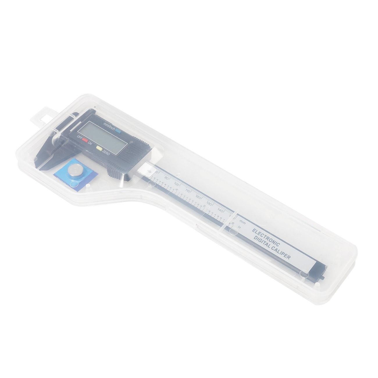 150mm 6/" LCD Digital Electronic Gauge Vernier Caliper Micrometer ABS Plastic