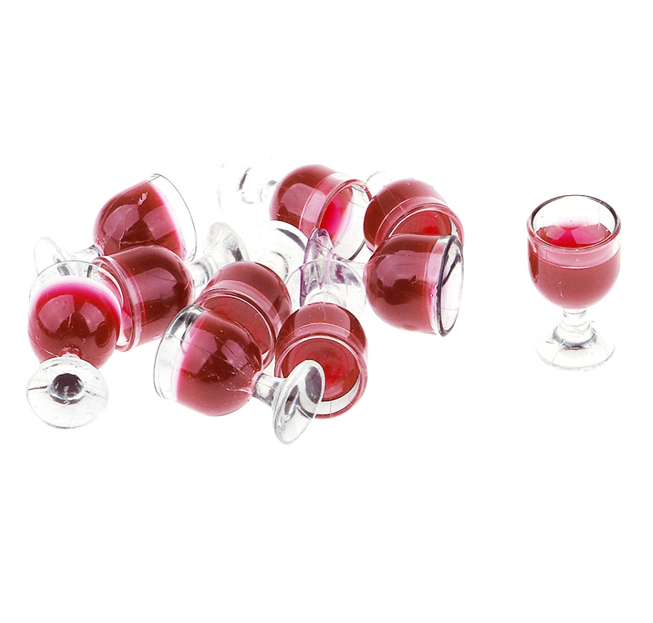 Dollhouse miniature 4 peaces drinking glass set in 1:12 scale 2019 Z7D5