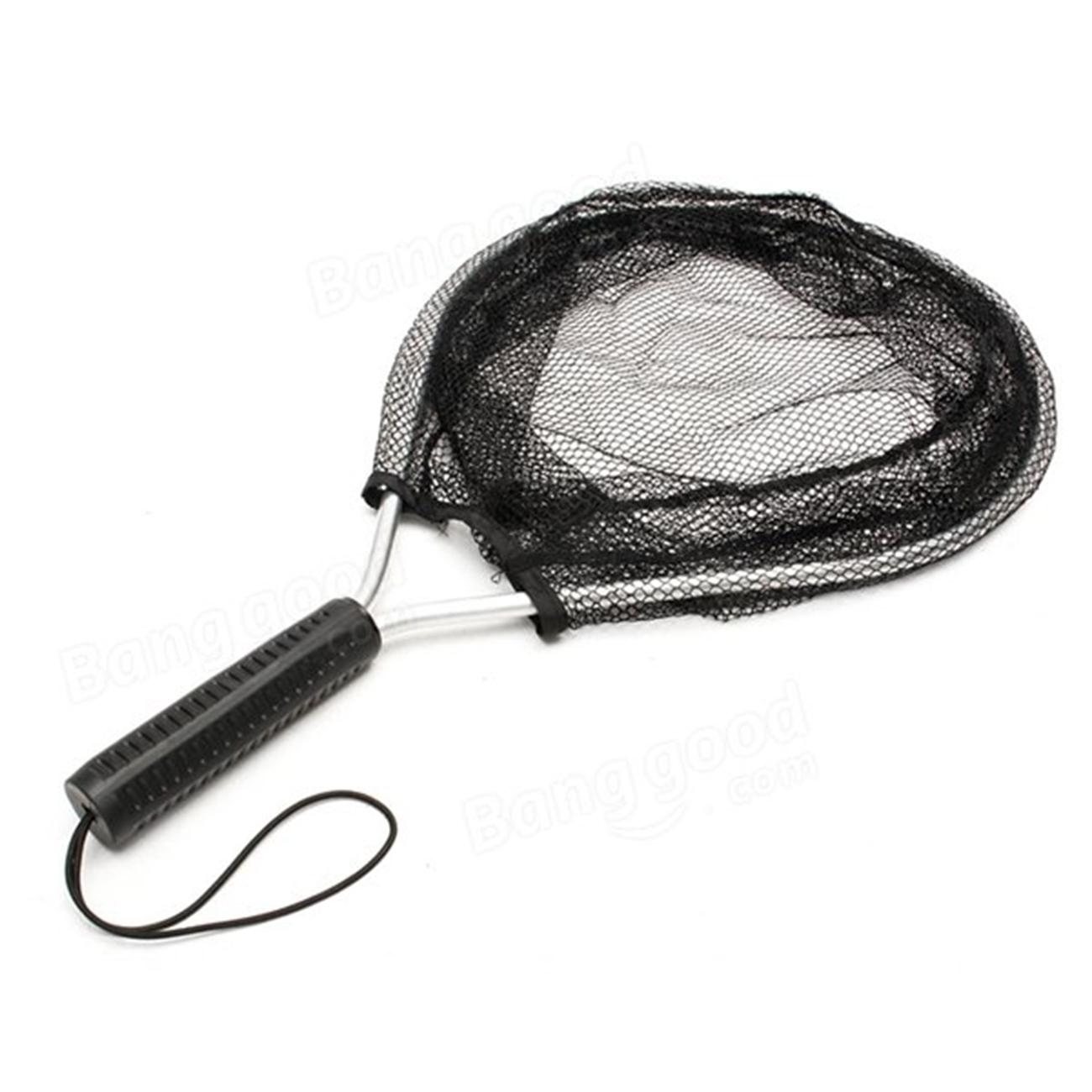 Fly Fishing Net Hand Nets Landing Nylon Mesh Trout Catch Release Scoop Net