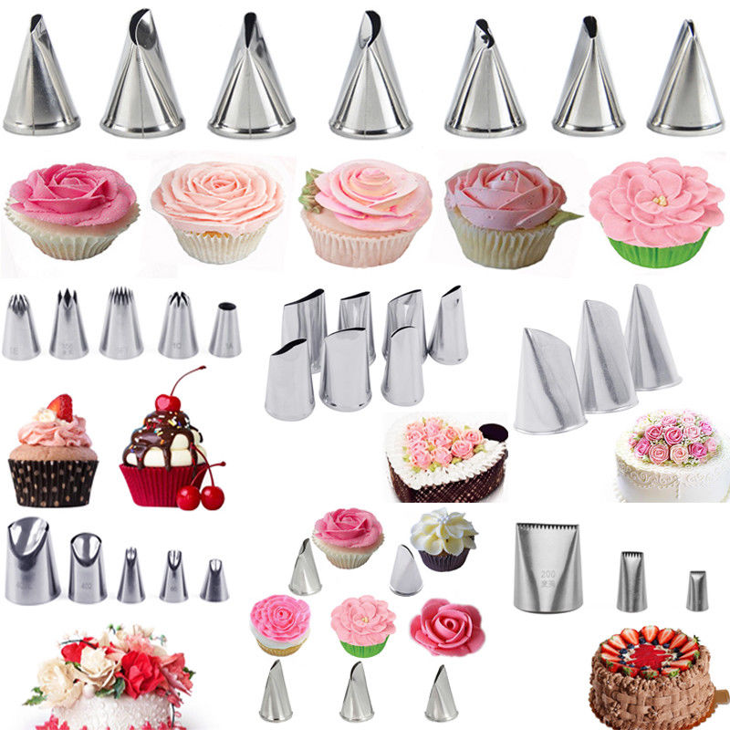 Russian Flower Cake Decor Icing Cream Piping Nozzles Pastry Tips Baking Tool