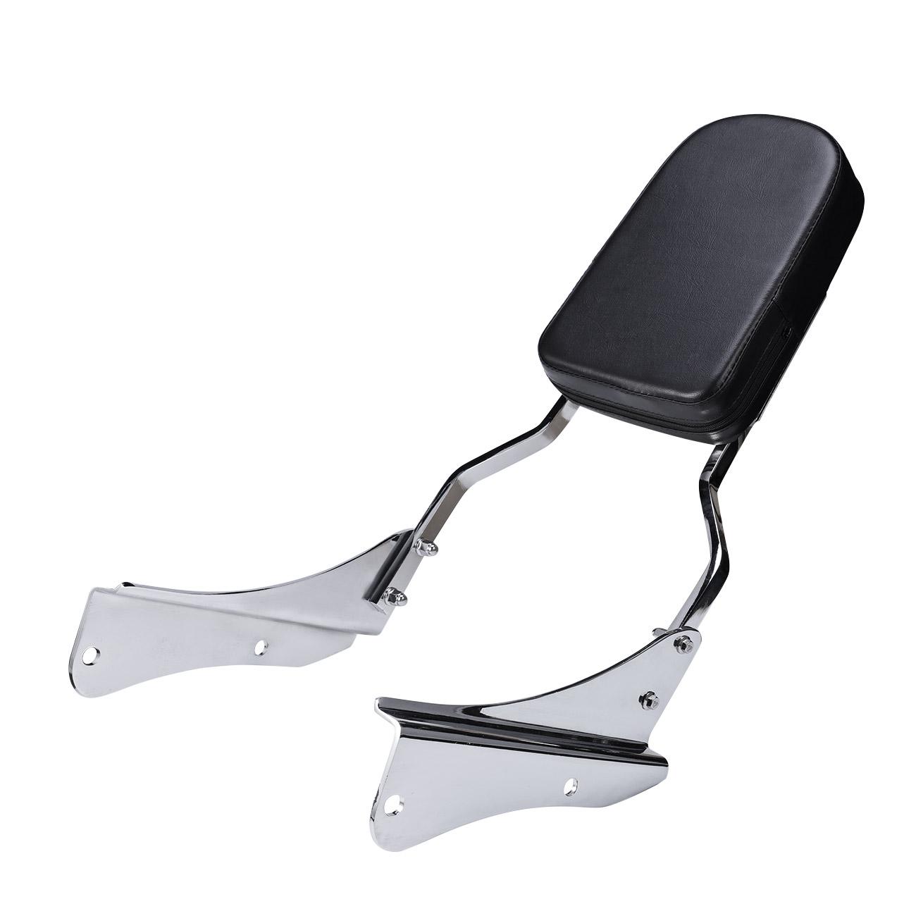 VT750 Sissy Bar Backrest Motorcycle Passenger Seat Pad For 2005 Honda Shadow Spirit 750