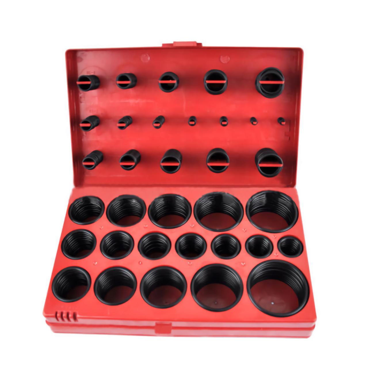 storage box 407pcs Rubber O-Ring Assortment Set Gasket Automotive Seal SAE Kit